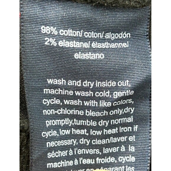 Tommy Hilfiger Womens Corduroy Straight Leg Pants Stretch Black Size 12 1063H1 - Picture 9 of 9